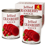 Cranberry Sauce Jellied (4 Pack - 14 OZ Cans).