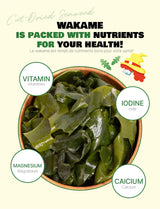 NICE WITCH'S Korean 100% Pure Dried Cut Seaweed 85g / 3oz - Baby Seaweed Flakes, Wakame, Miyeok, ????