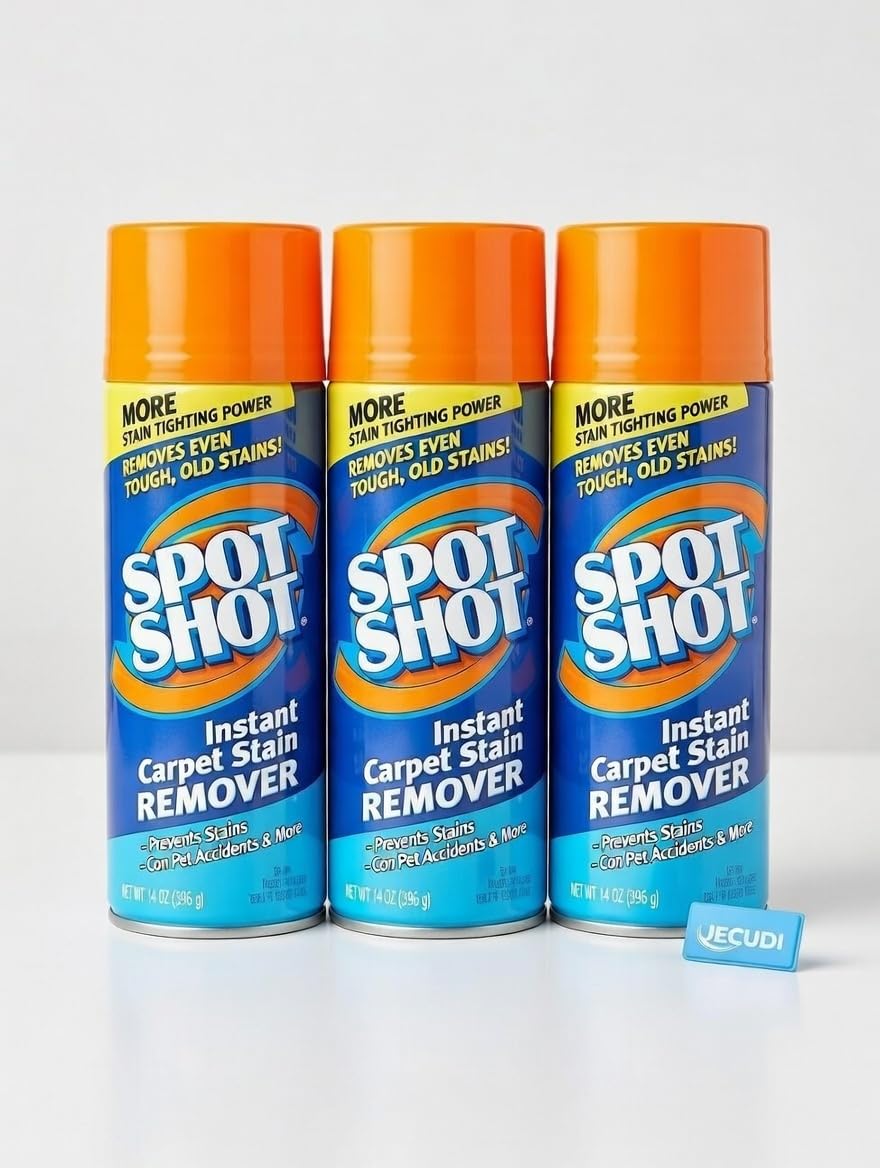 Spot Shot Instant Carpet Stain Remover Aerosol 14 oz - Fast Spray-and-Blot Carpet Cleaner for Old & New Stains, Helps Remove Pet Odors, Coffee, Wine