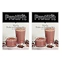 PROTIFIT - High Protein Mocha Pudding & Shake Mix 2 Pack, 15g Protein, Low Calorie, Low Fat, Low Carb, Aspartame Free, Idea Protein Compatible, Meal