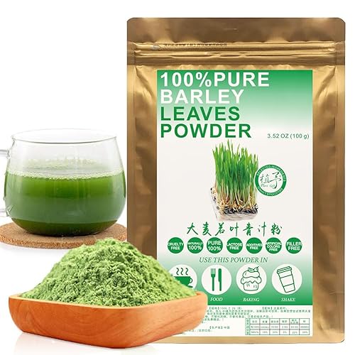 Plant Gift 100% Pure Barley Leaves Powder ??????? Natural Meal Powder, Great Flavor for Drinks, Smoothie, Yogurt, Baking, Cookies and Beverages