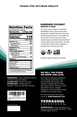 Terrasoul Superfoods Organic Coconut Flakes, 1 Lb - Medium Flakes | Unsweetened | Perfect for Baking