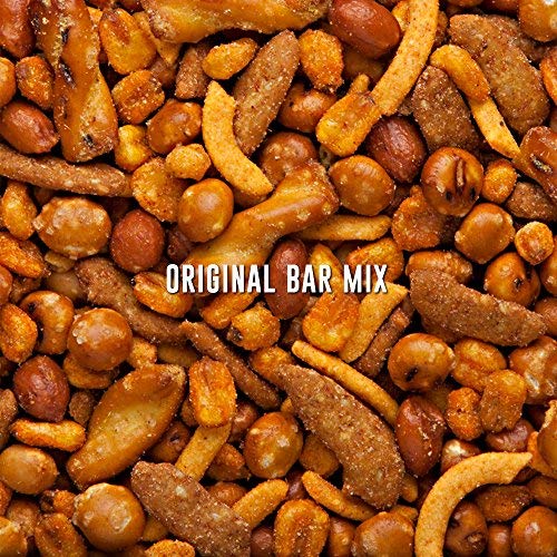 BEER NUTS Original Bar Mix - Pretzels, Cheese Stix, Sesame Stix, Insane Grain - 12oz Resealable Jar (Pack of 3)