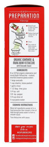 Explore Cuisine - Organic Edamame & Green Bean Fettuccine - 8 oz