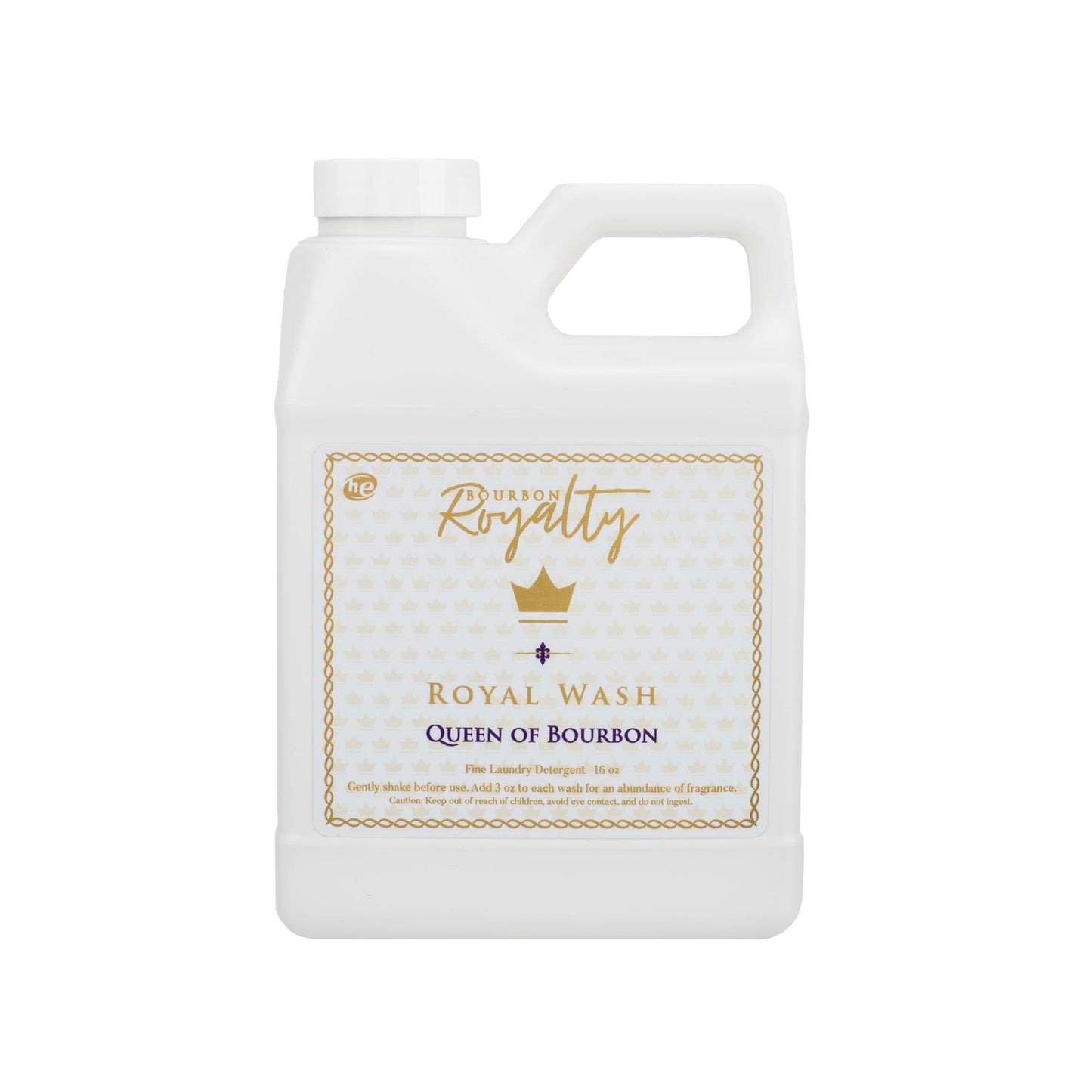 Bourbon Royalty Royal Wash 16 Ounce High Efficiency Scented Fragranced Liquid Laundry Detergent, Queen of Bourbon