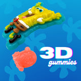 Spongebob Squarepants Gummy Candy with Mini Gary the Snail, Fruit Punch Flavored Party Favors, 6 Ounces