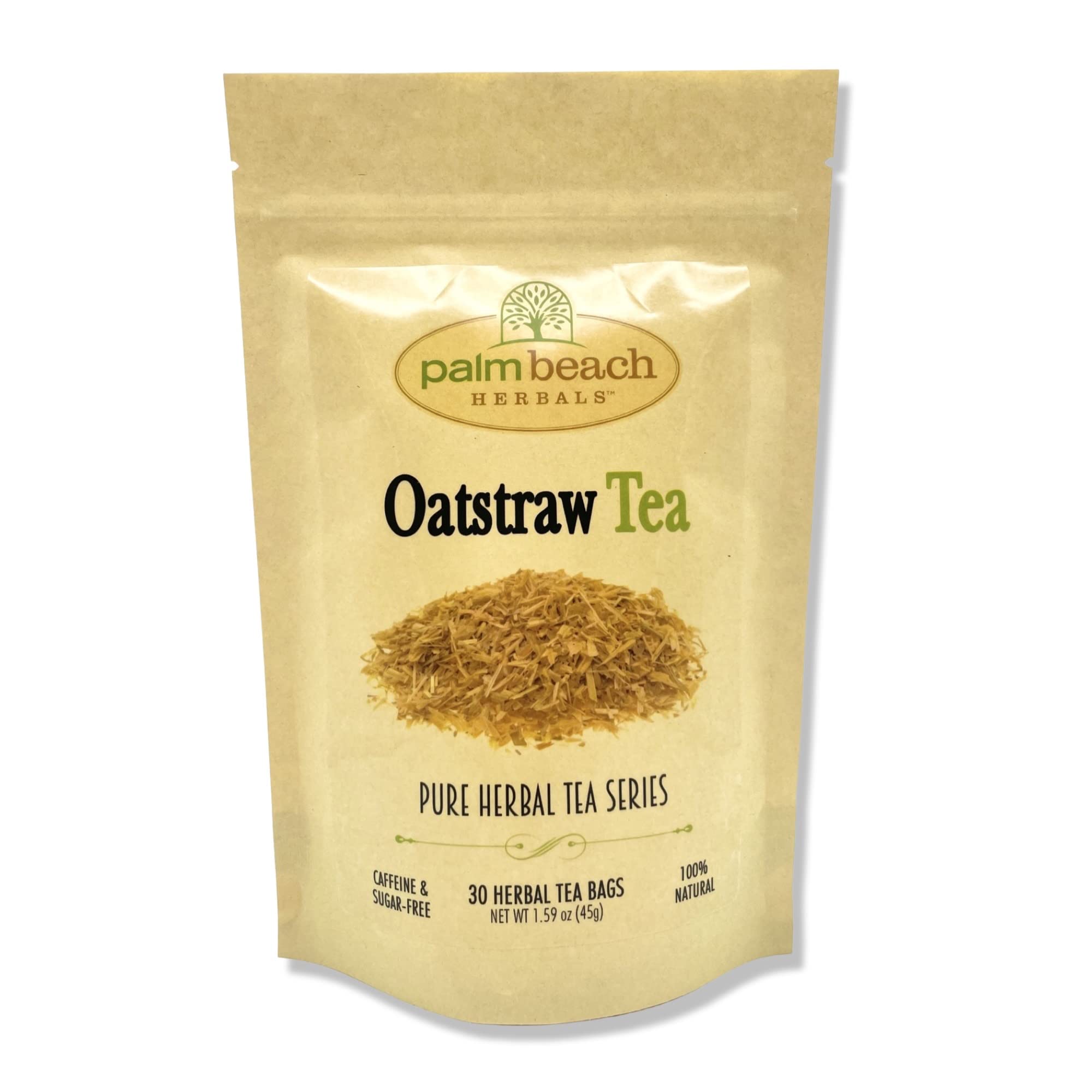Palm Beach Medicinal Herbs - Oatstraw Tea - Pure Herbal Tea Series, 30ct