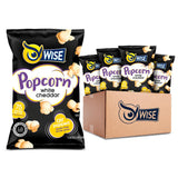 Wise Snacks White Cheddar Popcorn, 0.625 Ounce, Air Popped Individual Snack Size Bags Healthy Popcorn Snacks, School and Halloween Snacks for Kids