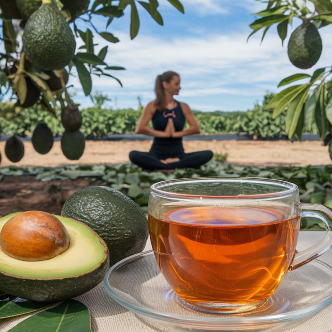 Avocado Leaf Black Tea Blend - Lightly Caffeinated, Healthy Herbal Tea | Immune Support & Booster | Cold Brew or Hot Tea - 15 Tea Bags | 30 Servings