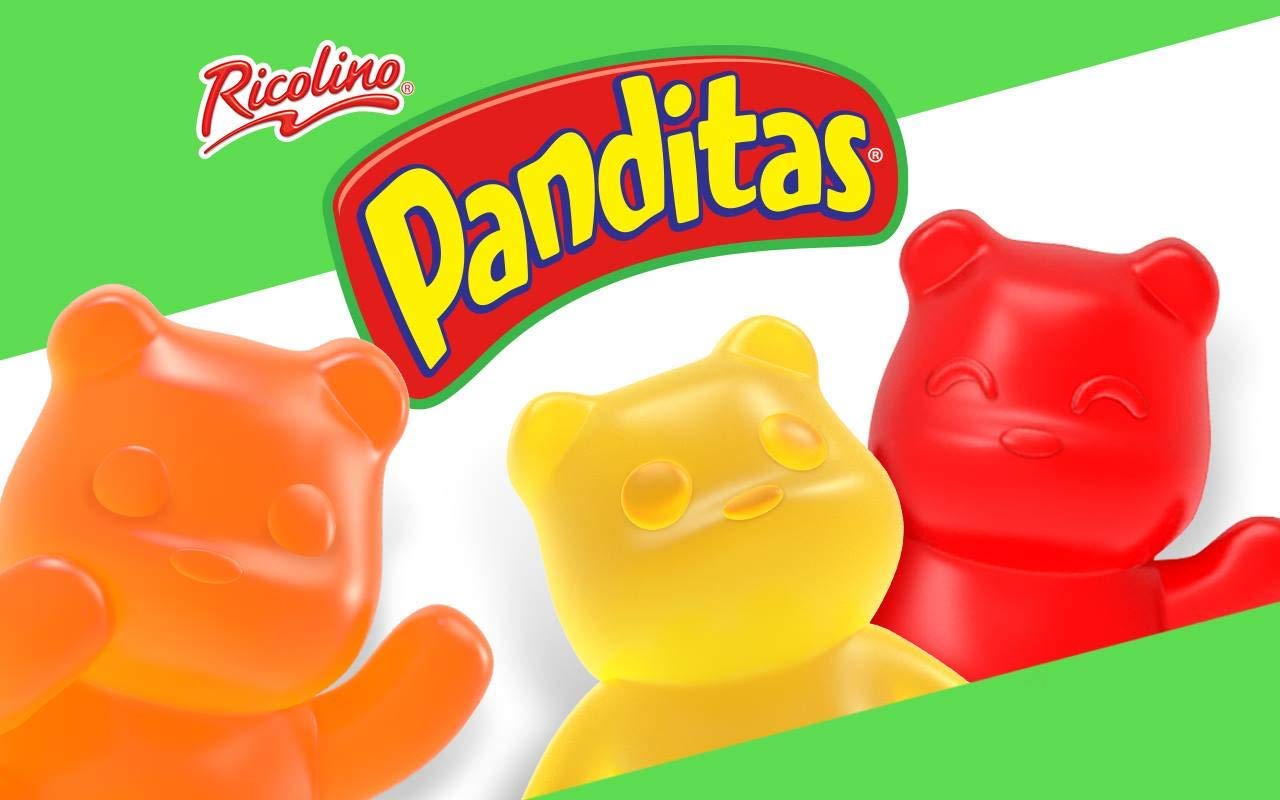 Ricolino Panditas Gummy Bears, Pack of 30 Individual Pieces|450 Grams