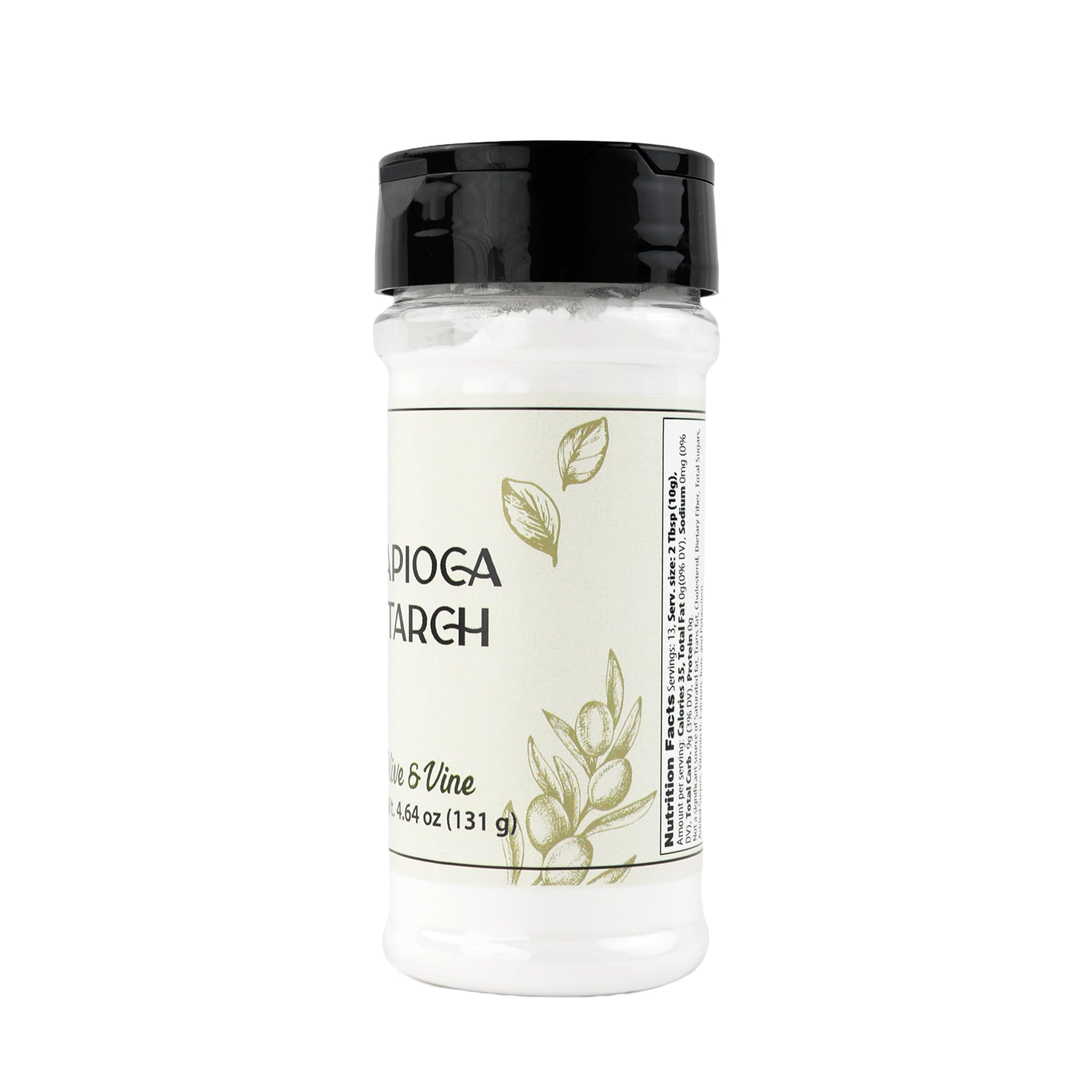 Olive & Vine Tapioca Starch, Neutral Flavor, For Baking & Thickening, Rich Tradition, Authentic Taste, For Global Recipes (4.64 Ounce)