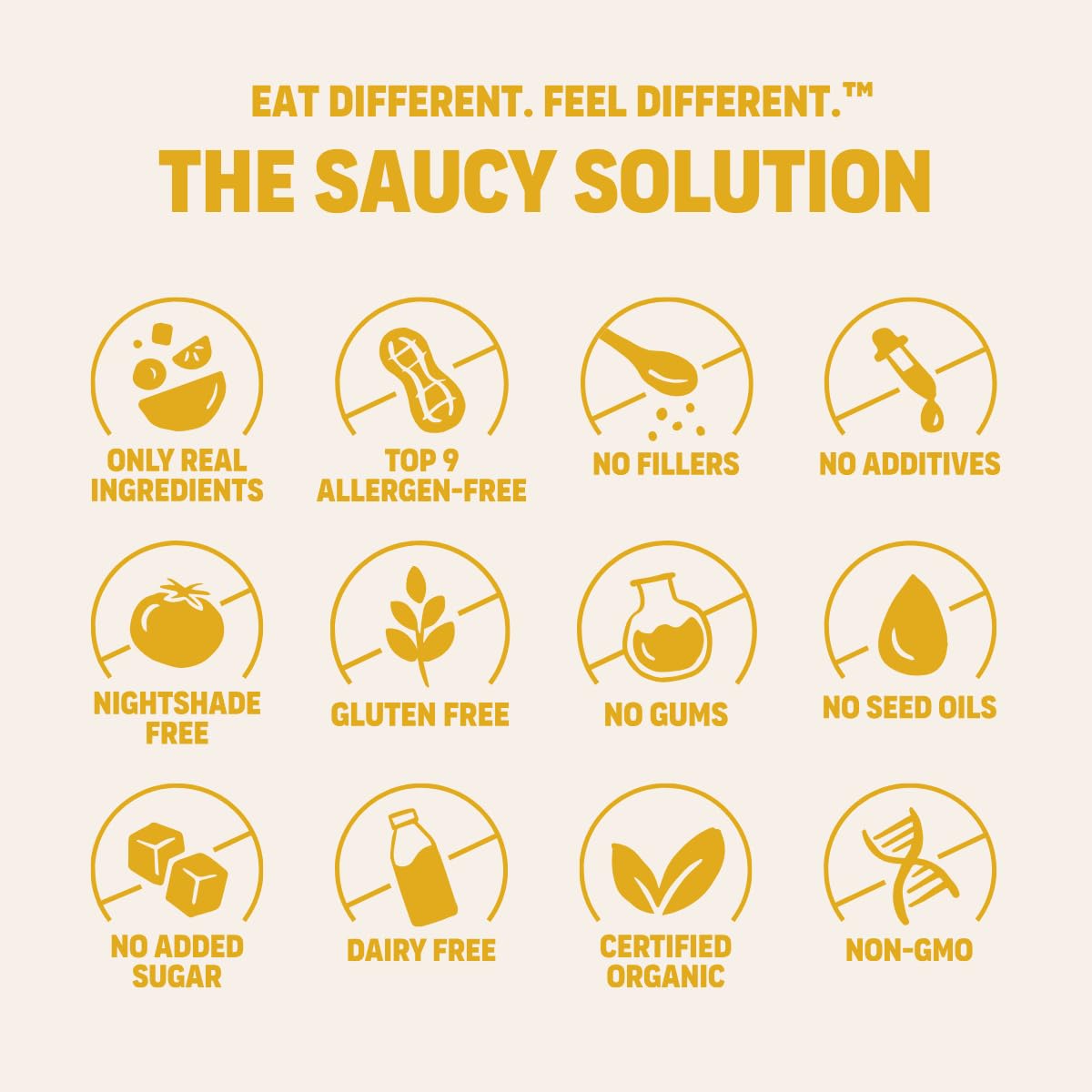 Get Saucy™ Taco Seasoning (2.12 oz.) - Non-GMO & Organic - Preservative-Free, Allergen-Free