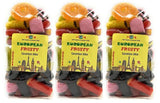 Fruity European Licorice Mix - Total wt. 33(Oz), Include: 3 pck of Fruity Euro Licorice Mix,