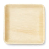 10 Inch Square Palm Leaf Disposable Dinnerware - Eco-Friendly Organic Plates, Biodegradable Partyware, Alternative to Paper, Bamboo & Plastic Plates