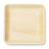 10 Inch Square Palm Leaf Disposable Dinnerware - Eco-Friendly Organic Plates, Biodegradable Partyware, Alternative to Paper, Bamboo & Plastic Plates