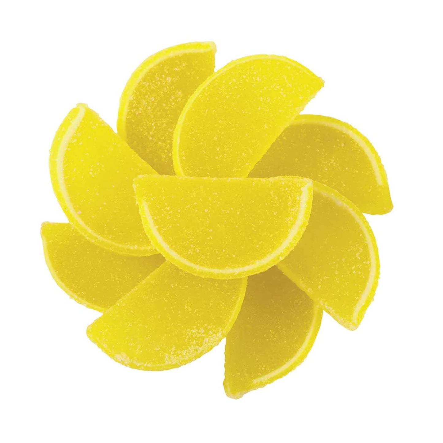 NY Spice Shop Lemon Fruit Slices Candy - 8 Ounce Citrus Flavor Chewy Jelly Fruit Slices Candy - Old Fashioned Sliced Lemon Fruits Gummies - Gummies