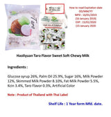 Haoliyuan Taro Flavor Sweet Soft Chewy Milk Candy, 100 Pieces (13.4 oz)