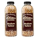 Amish Country Popcorn | 2-14 oz Bottles | Medium Yellow Popcorn Kernels | Old Fashioned, Non-GMO and Gluten Free (2-14 oz Bottles)
