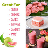 Pink Guava Powder 227 g (8oz) | Instant Drink Mix Guava Powder for Juice, Cake | Gluten-Free, Natural, No Preservatives By Hebhac Herbals