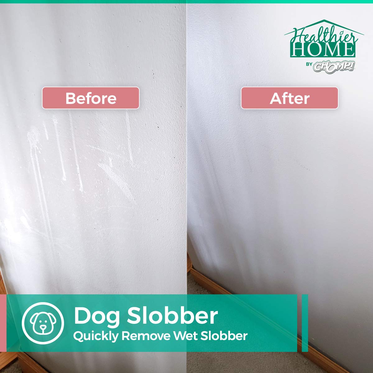 CHOMP! Painted Wall Cleaner Spray: Healthier Home 5-Minute CleanWalls 4-in-1 Multipurpose, Ceiling and Baseboard Cleaning - Dirt, Dust, Odor and Stain