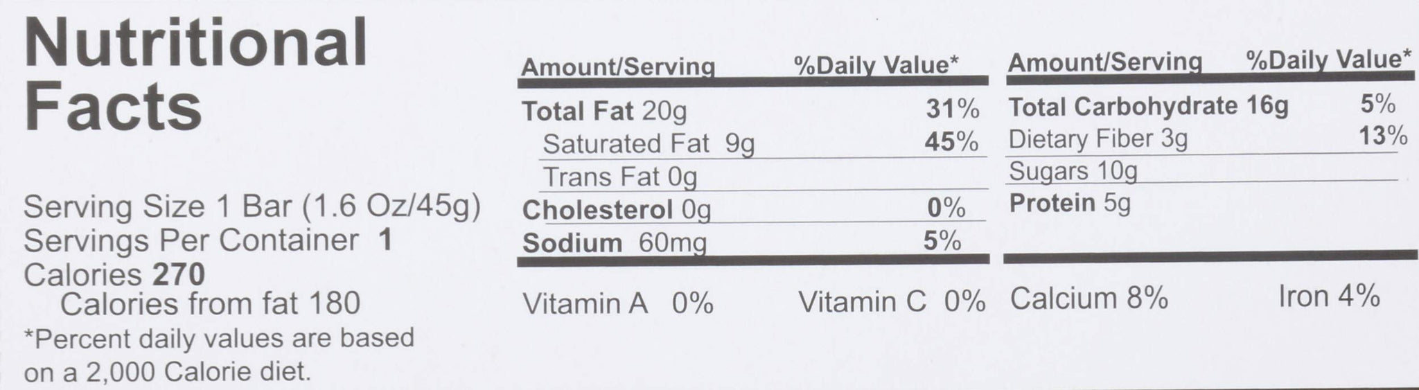 Nellys Organics Organic Dark Chocolate Caramel Nougat Bar, 1.6 OZ