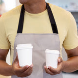 Smygoods White Disposable Paper Coffee Cups with Lids (8 OZ, 100 Count) For Hot Beverages, Tea, Espresso, Cocoa - To Go Drink Containers, Café