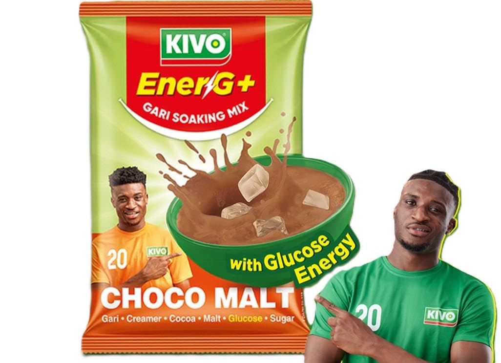 KIVO 4 in 1 Gari Soaking Mix 125g (CHOCO MALT)