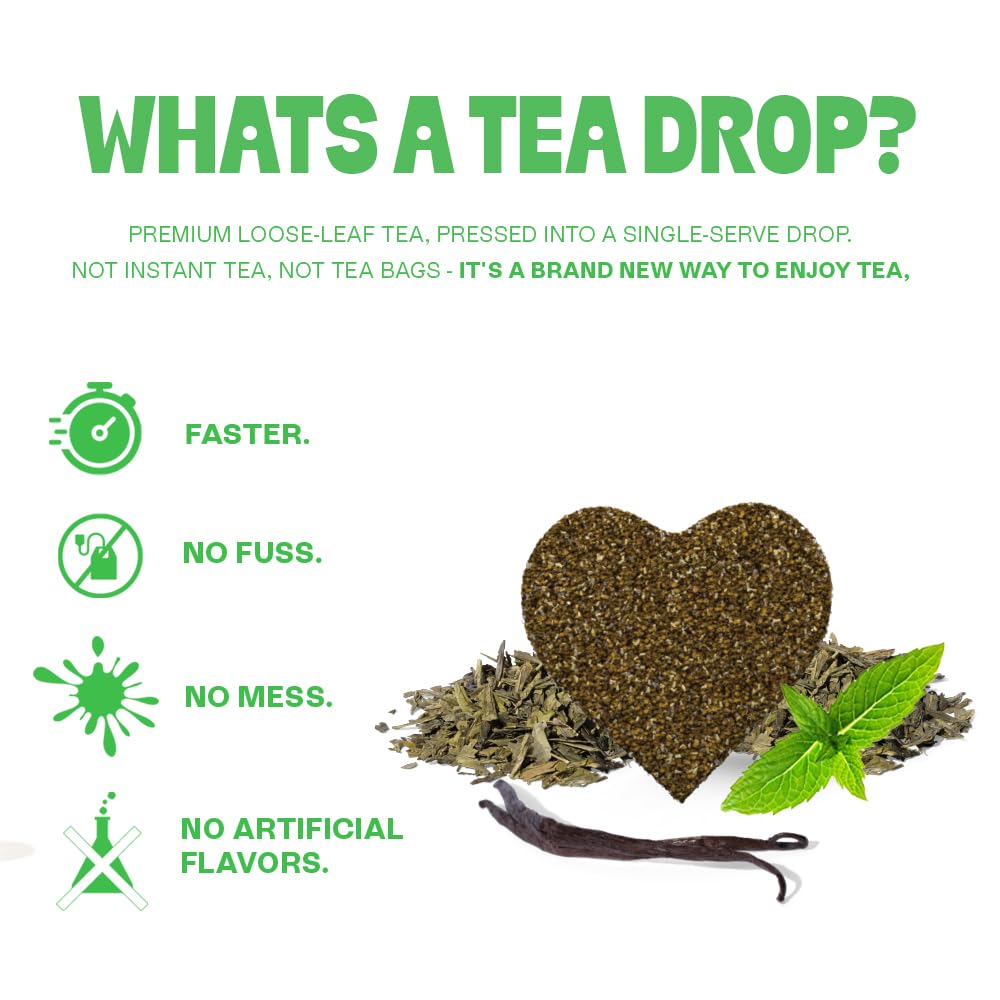 Tea Drops Tea, Sweet Peppermint, 10 Drops per Box