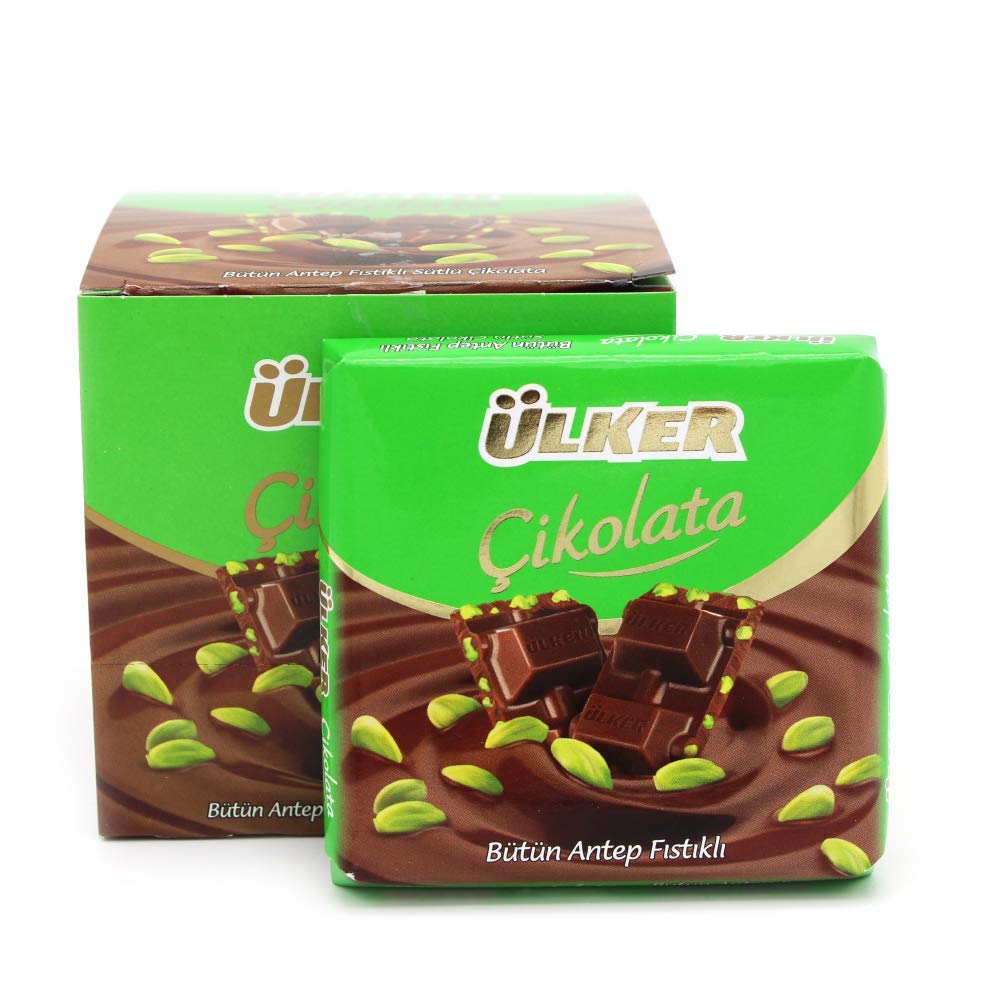 Ulker Milk Chocolate with Pistachio Nuts 6 x 70 Gr
