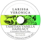 Tahitian Vanilla Hazelnut Colombian Decaf Coffee (Single Serve K-Cup Pods) (Gourmet, Naturally Flavored, Whole Coffee Beans) (12 pods, ZIN: 575724)