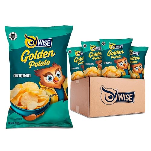 Wise Snacks Original Potato Chips, 0.75oz (Pack of 40) - Crunchy and Flavorful, Gluten Free, Non-GMO, Potato Chips Perfect for Parties and Picnics