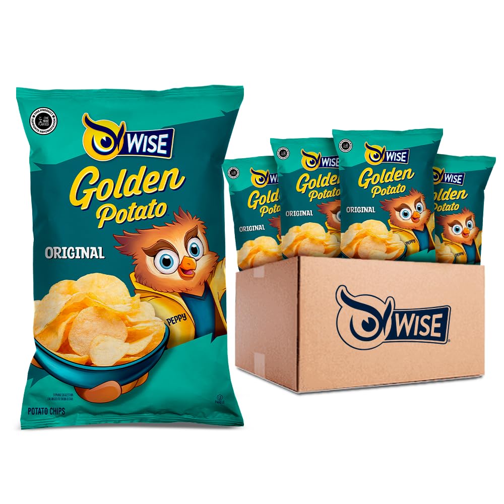 Wise Snacks Original Potato Chips, 0.75oz (Pack of 40) - Crunchy and Flavorful, Gluten Free, Non-GMO, Potato Chips Perfect for Parties and Picnics