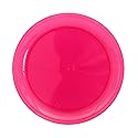 Party Essentials Plastic Plates, 9 inches, Neon Pink