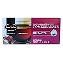 Farmer Brothers Premium Pomegranate Herbal Tea - 25 Individually Wrapped Bags - Naturally Caffeine-Free Fruit Tea with Tangy, Berry-Like Aroma