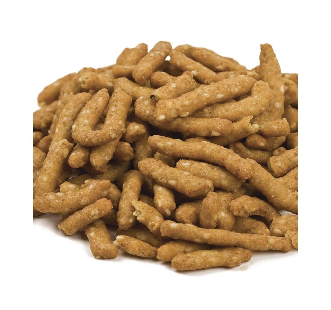 Narrow Sesame Sticks - 2.5 lb Bulk Bag, Crunchy Savory Snack Sticks for Parties & Snacking