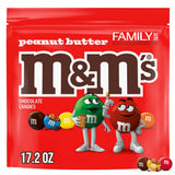 M&M'S Peanut Butter Chocolate Graduation Candy, Family Size, 17.2 Oz Resealable Bulk Bag