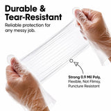 ForPro Disposable Poly Gloves, Food Grade, BPA-Free, Latex-Free, Powder-Free, Lightweight Plastic Gloves for Cooking, Food Prep, Food Service, One