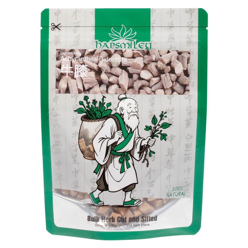 Hapsmiley Achyranthes Bidentata (Achyranthes Japonica/Niuxijingdao/Huai Niu Xi/??/??) - 100g (3.5 oz) Dried Herbal Plant - 100% Pure Natural