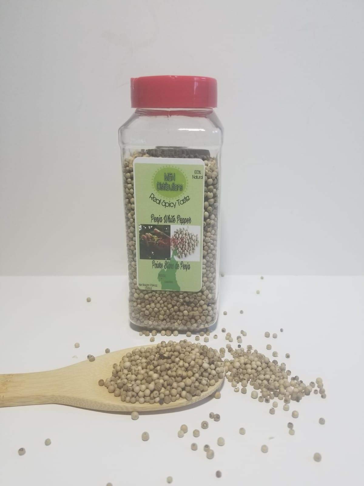 Penja White Pepper 500g, 500g or 17.637 Ounce (Pack of 1)