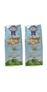 Aroma del Cielo Cafe Molido Ground Caribbean Coffee from Puerto Rico (2 Pack) 8.8 Ounces Includes Two Envelopes of Sason Accent