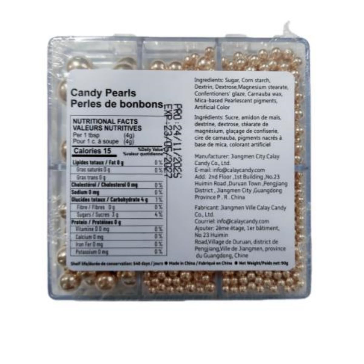 HeDeon&Rles Gold Pearls Sprinkles for Baking Gold Sprinkles 90g/3.17oz 4 Size Mix Edible Gold Preals for Cake Cupcake Pancake Ice Cream Decoration