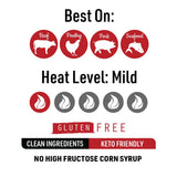 Fat Boy Natural BBQ Swinewaush Sauce PACK OF 2 - Perfect for Beef, Pork, Chicken, Pulled Pork and Ribs - Clean Ingredients, Gluten Free, Keto