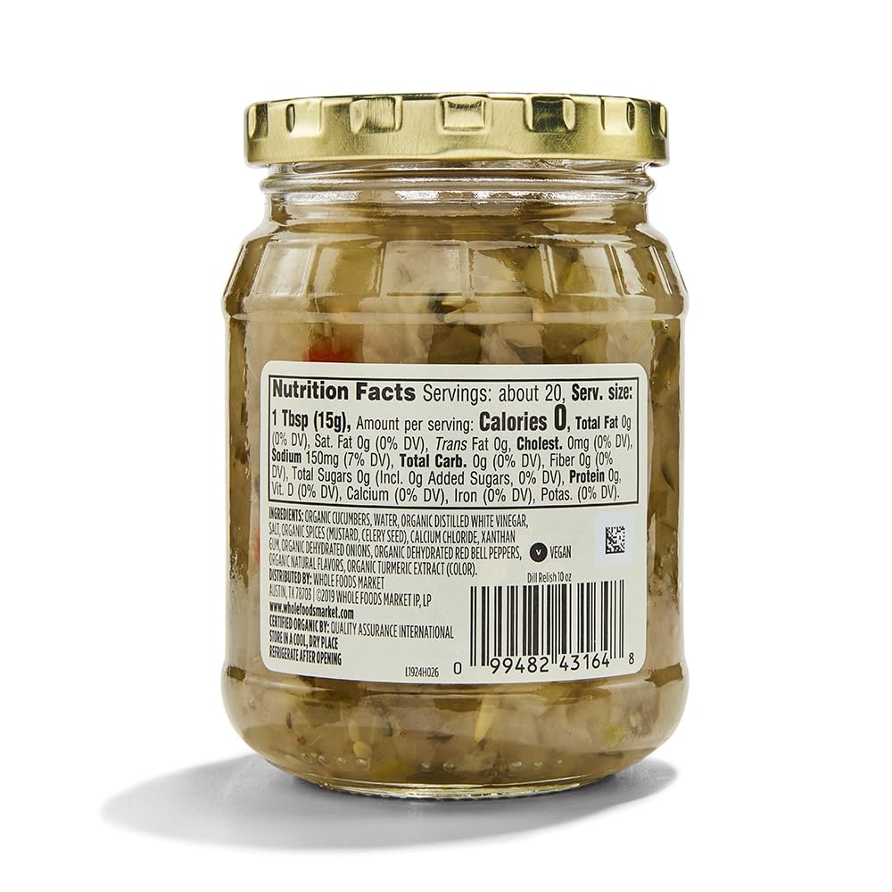 365 by Whole Foods Market, Organic Dill Relish, 10 oz