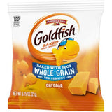 Pepperidge Farm Goldfish Whole Grain Cheddar Snack Crackers, Individual 0.75 oz Bags, Bulk Pack of 300 - School & On-the-Go Snacks