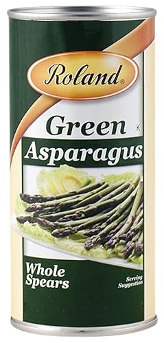Roland Foods Whole Green Asparagus Spears, Specialty Imported Food, 14.1 Ounce Can, Pack of 1