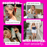 ASPIRE® Raspberry Acai, Healthy Energy Drink 80mg Natural Caffeine, Zero Sugar No Carbs Keto Friendly, 24 Pack Green Tea Sugar Free Drink Low Caffeine