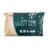 Shirakiku Sweet Brown Rice - Short Grain Japanese Style Rice with Low Calories and Dietary Fiber - Perfect for Authentic Asian Cuisine | Risotto, Rice Pudding, and Sushi | 5-Pound (Pack of 1)