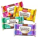 Delicious Eastern European Sweets - Mini Peanuts and Sunflower Seed Halva and Mini Sunflower Seeds and Sesame Kozinaki Chocolate Glazed Bars Assorted