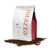 Intazza Organic Whole Bean Coffee, Noble Organic, Medium Roast Coffee Beans, Sweet And Rich Blend, Citrus Lift And Silky Cocoa Notes, Fresh Roasted In