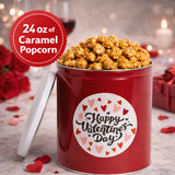Uncle Myron's Valentine’s Day Gift Popcorn Tin - Caramel Popcorn - 24 oz Caramel Popcorn (Valentine’s Day Gift)